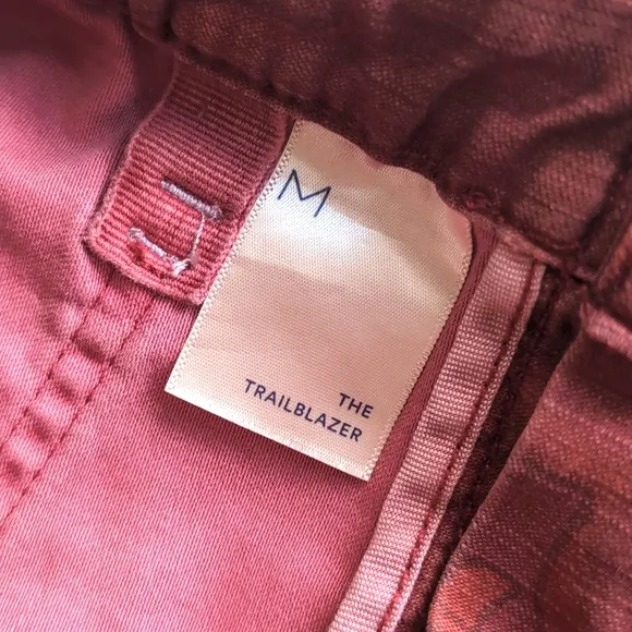 Pilcro Anthropologie The Trailblazer Maroon Patchwork Pants Women's Size Medium
