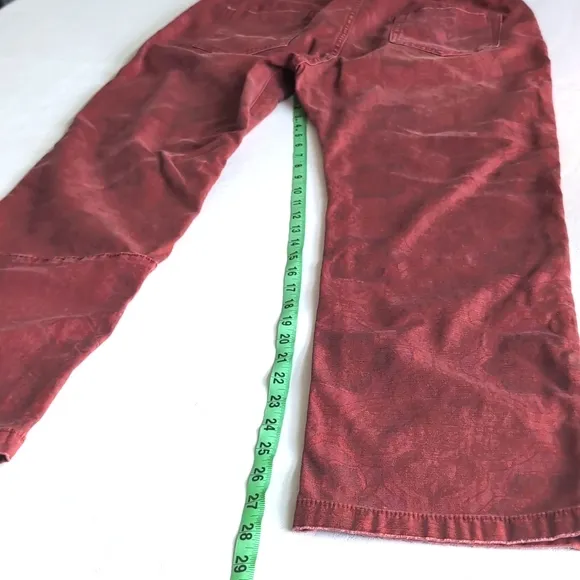 Pilcro Anthropologie The Trailblazer Maroon Patchwork Pants Women's Size Medium