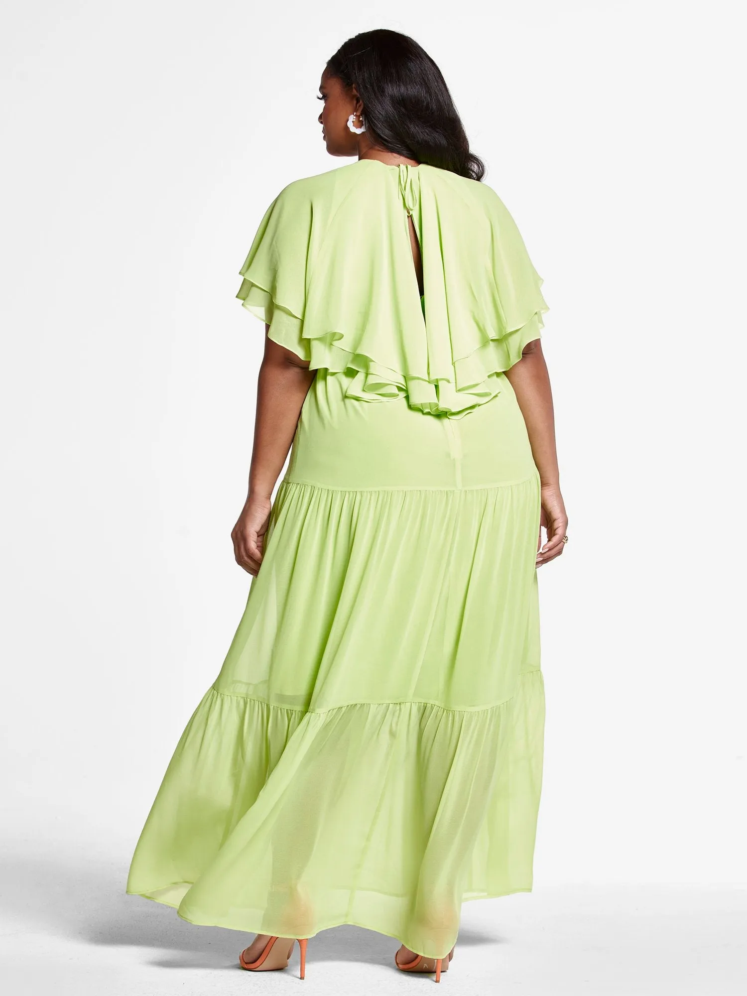 Piper Ruffle Sleeve Maxi Dress