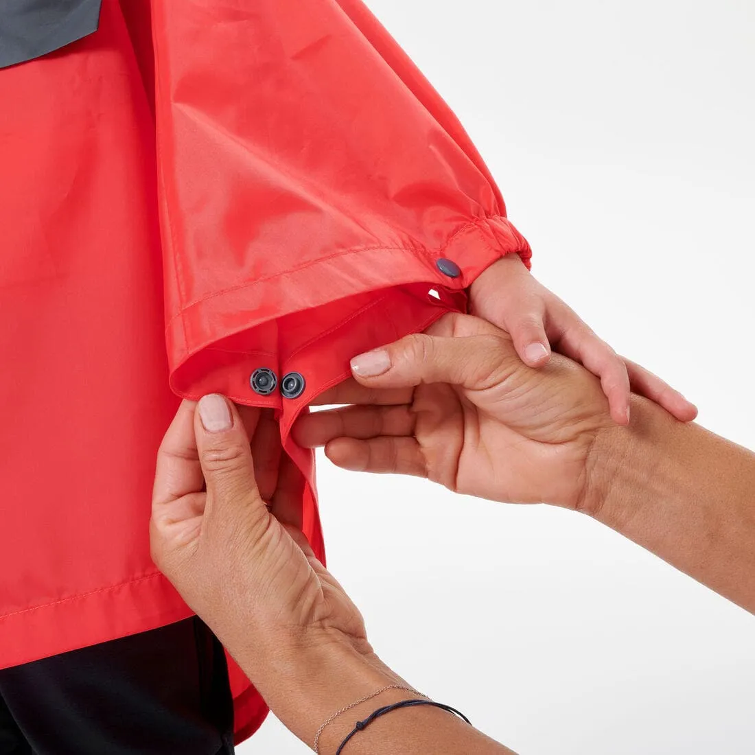 Poncho imperméable de randonnée - MH100 KID rose - enfant 2-6 ans