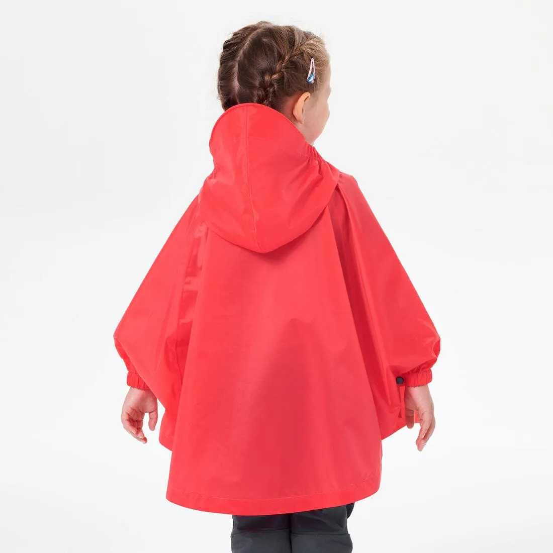 Poncho imperméable de randonnée - MH100 KID rose - enfant 2-6 ans
