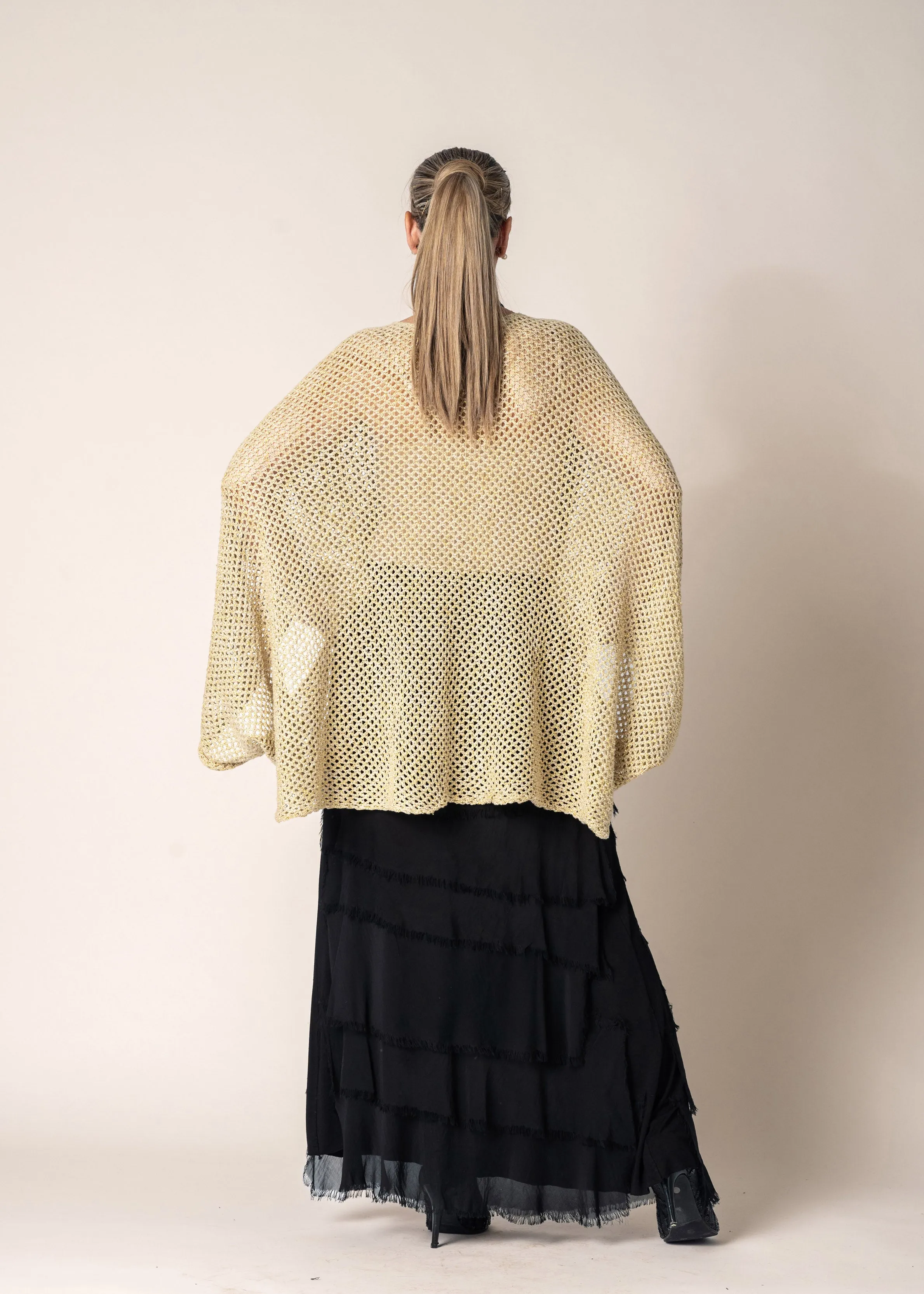 Quilla Knit Top in Gold