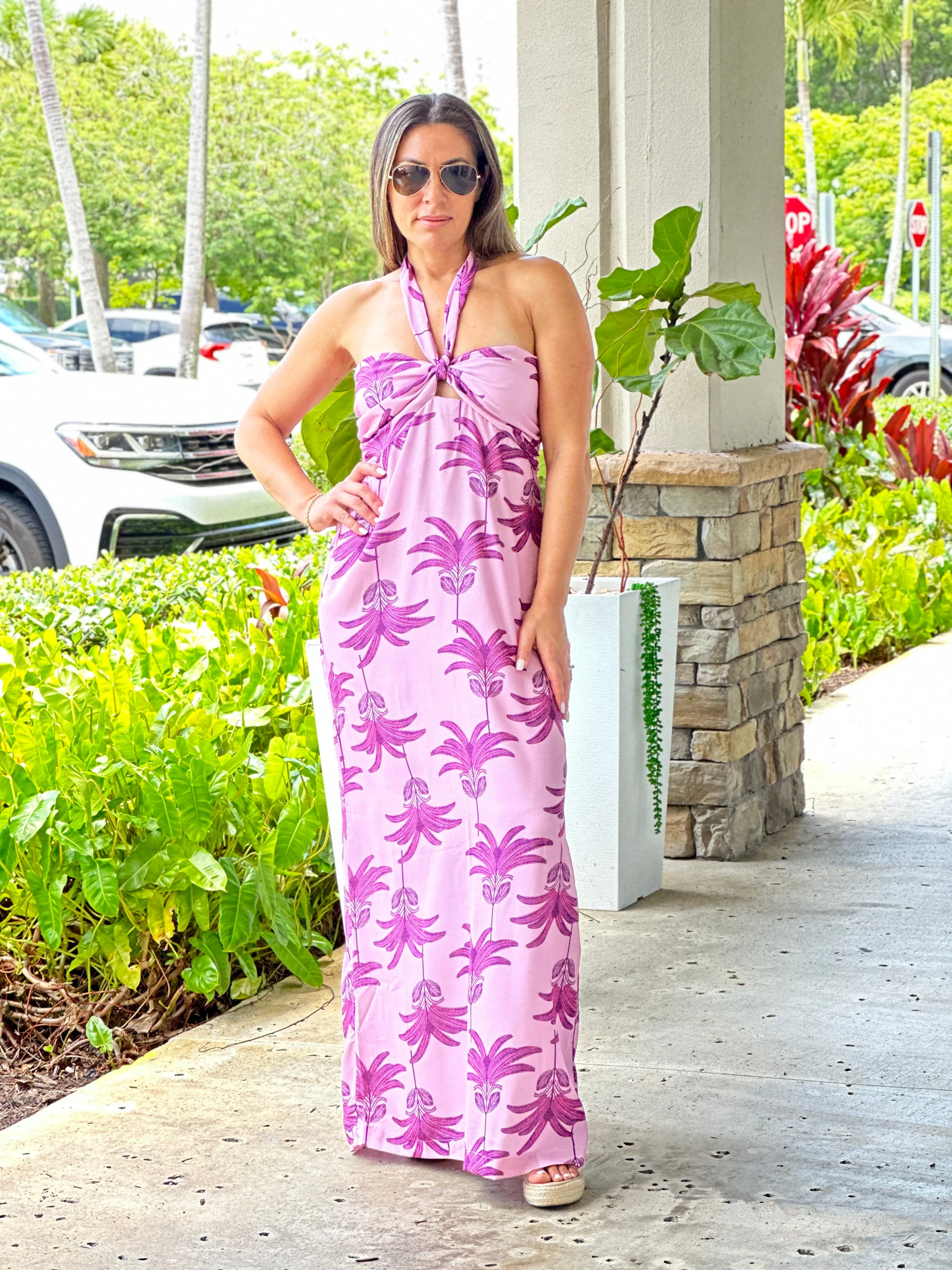 "Mar De Lua" Halter Or Strapless Maxi Dress