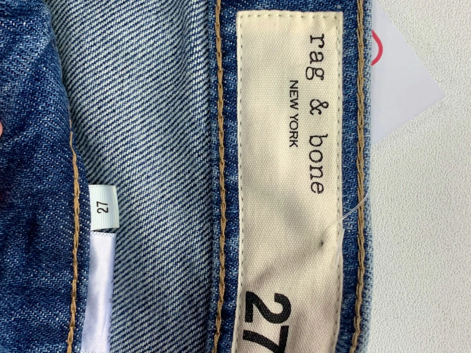 Rag & Bone Blue Denim Cut-Off Shorts UK W27