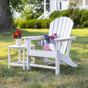 Resin Side Table White,8f00645