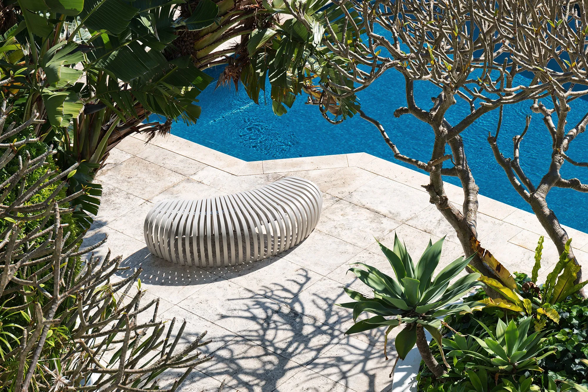 Ribs Bench Outdoor