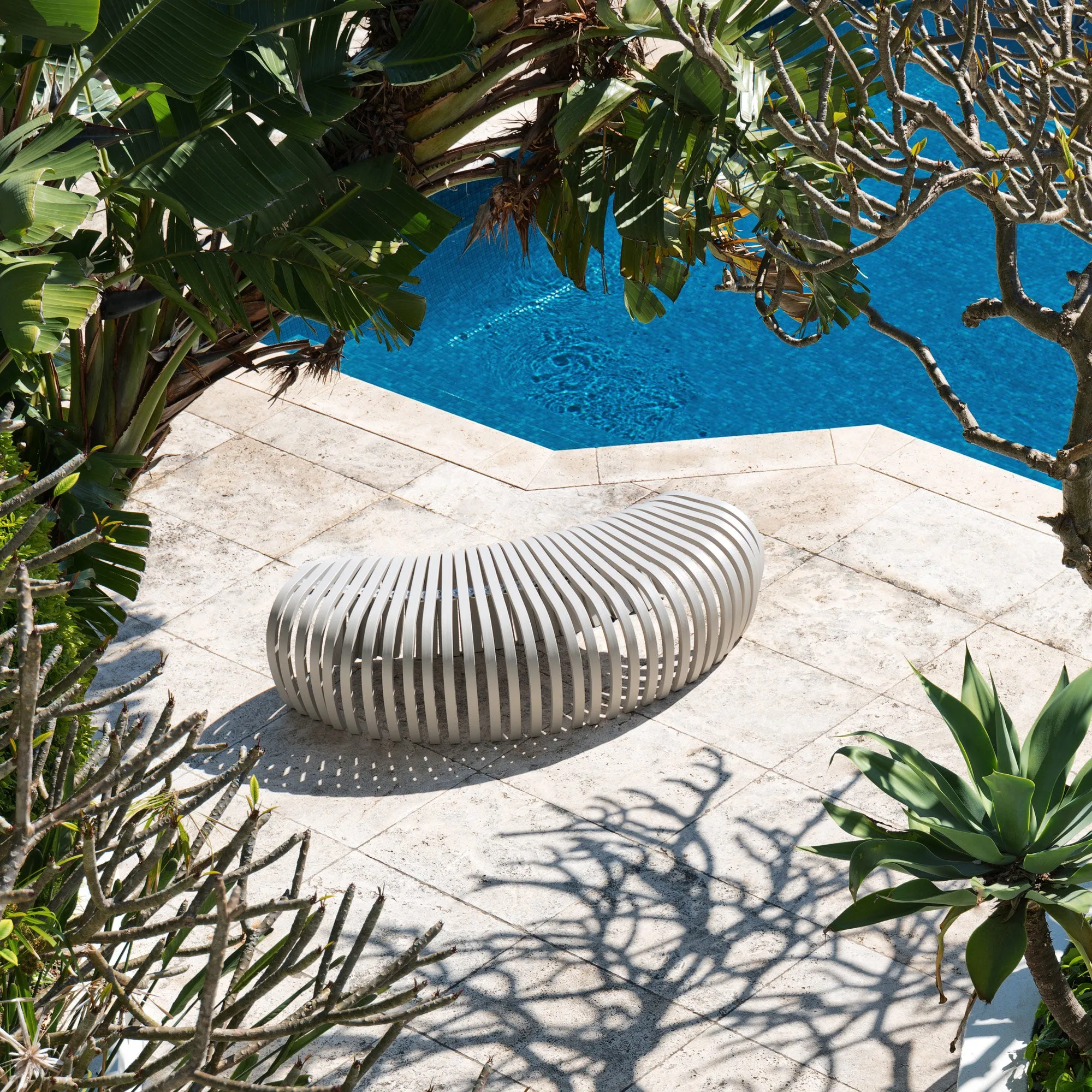 Ribs Bench Outdoor