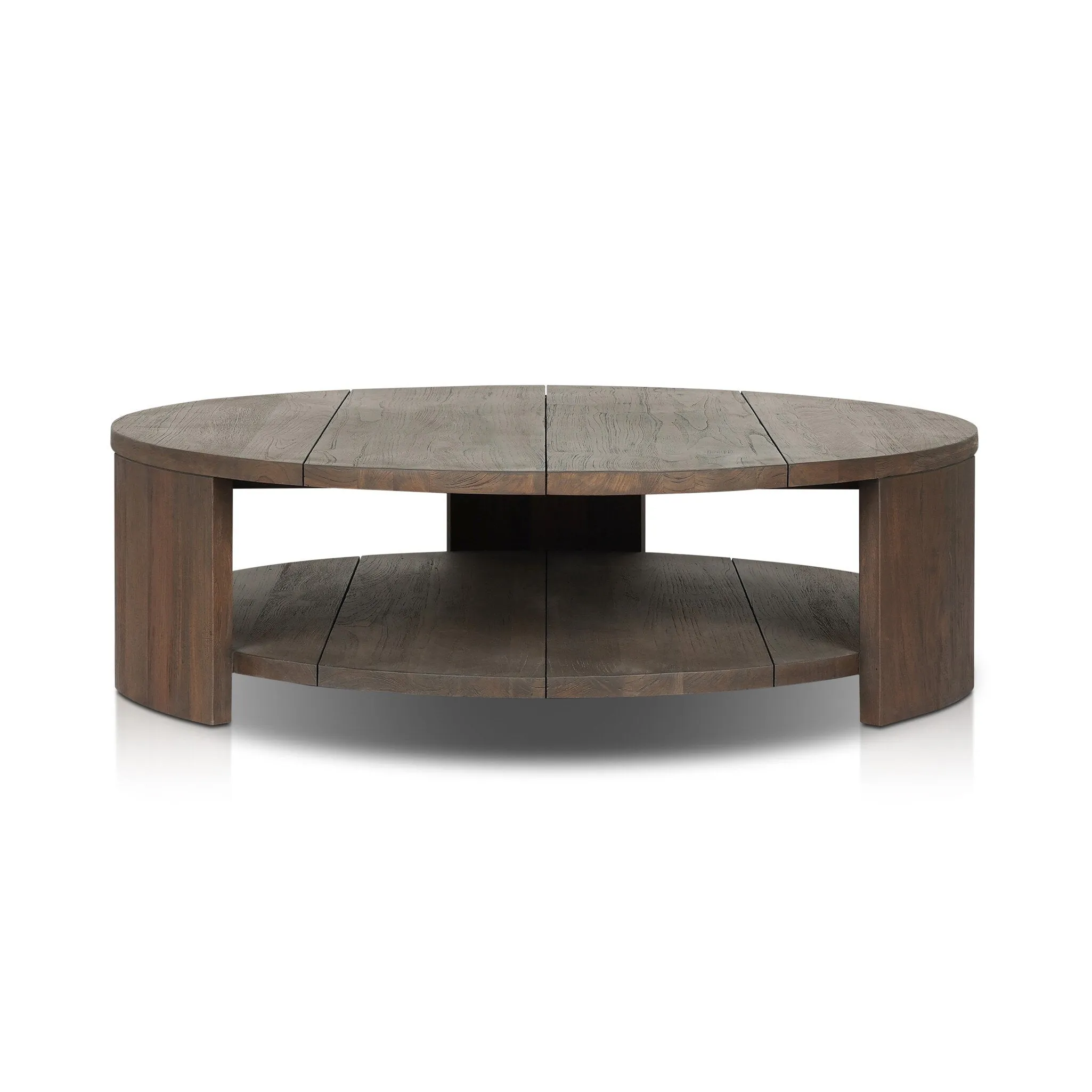 Roca Outdoor Round Coffee Table - Stained Heritage Brown-FSC