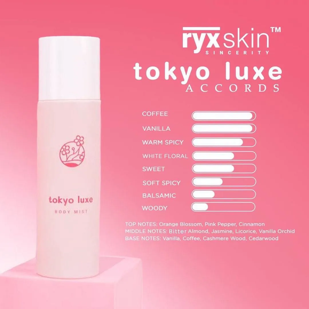RYX Skinsincerity Tokyo Luxe Body Mist 100ml