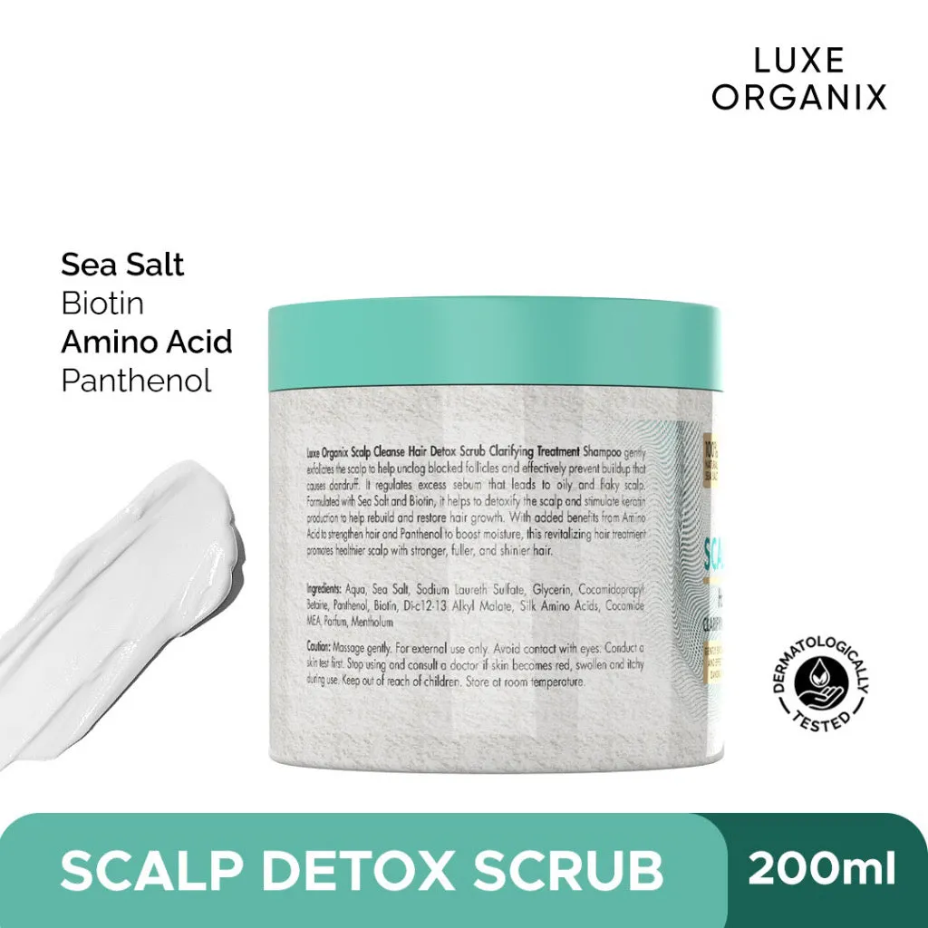 Scalp Cleanse hair Detox Scrub Clarifying Treatment Shampoo