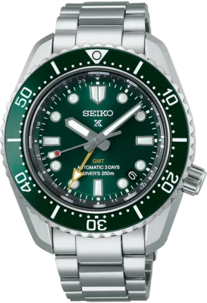 Seiko Prospex 1968 Mechanical Automatic Diver Scuba GMT MM200 Green Dial SPB381