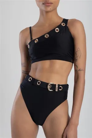 Sissyboy Ladies Highwaist Bikini Bottom Black