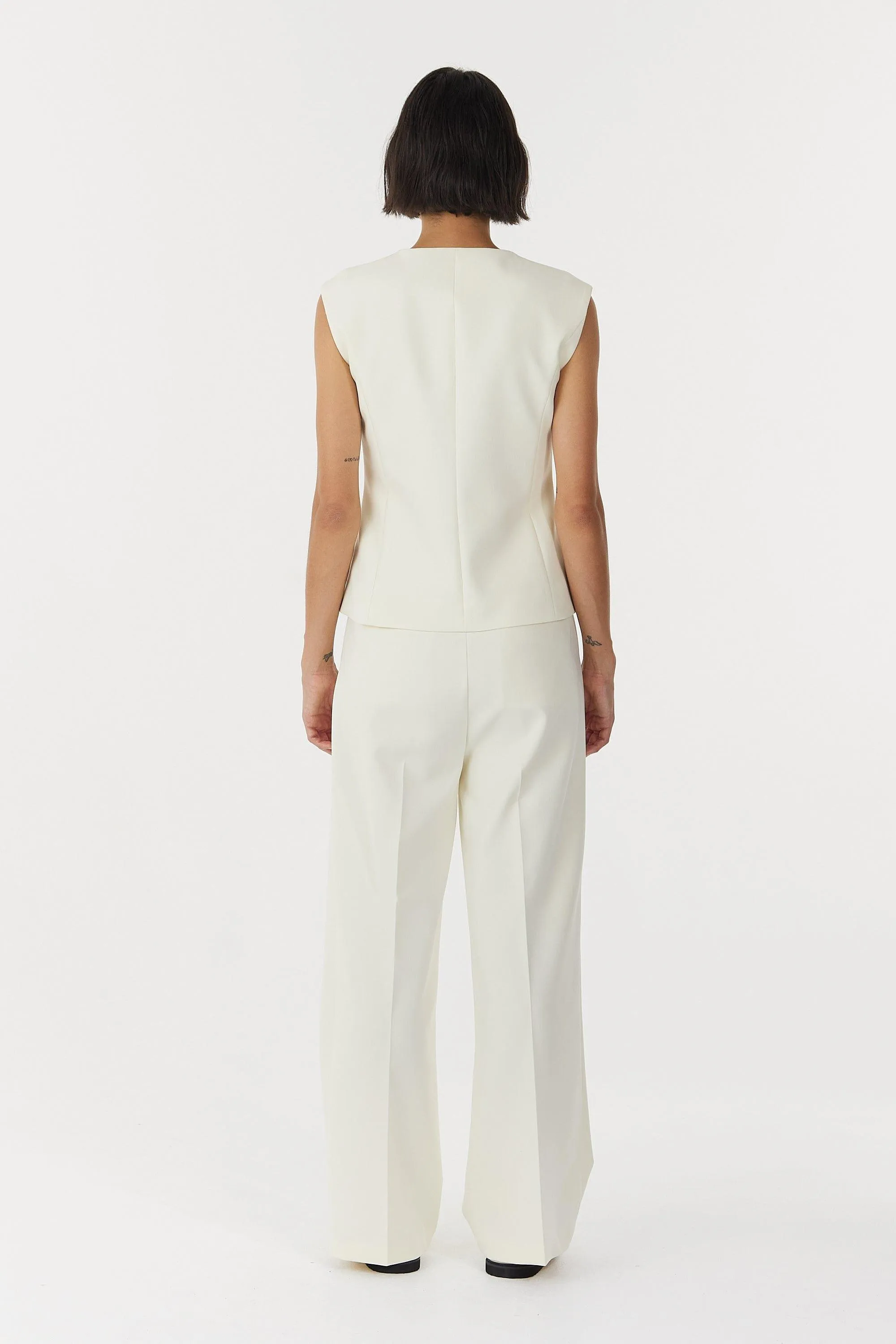 SKYLINE TAILORED BODICE | WARM WHITE