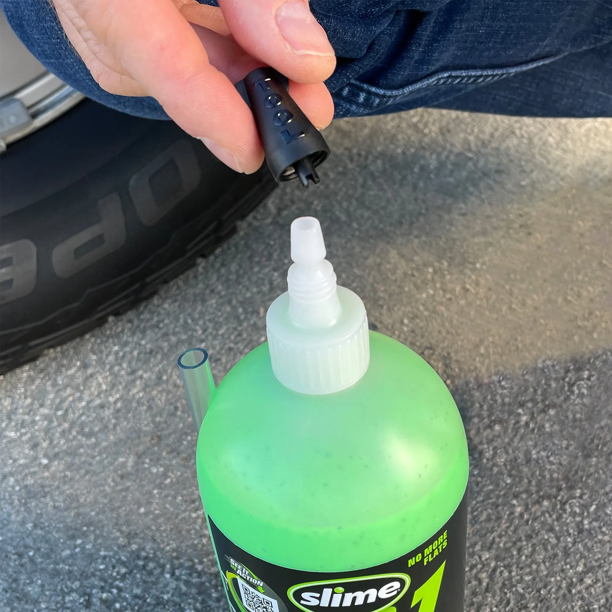 Slime 2-in-1 Tire Tube Premium Sealant Prevents Repairs, 32 oz