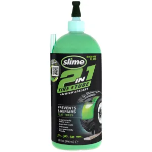Slime 2-in-1 Tire Tube Premium Sealant Prevents Repairs, 32 oz