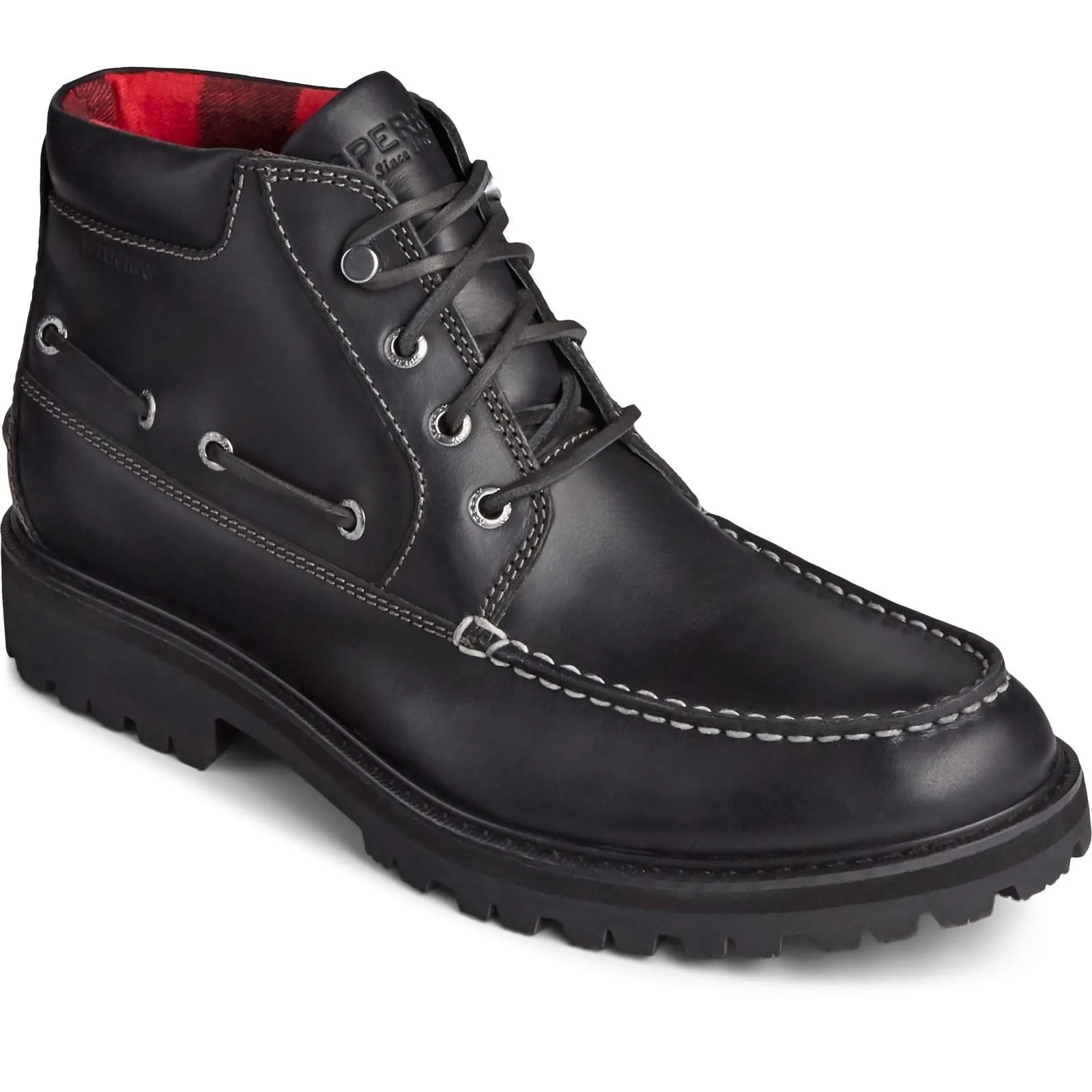 Sperry Authentic Original Lug Chukka Leather Men's Black Boots