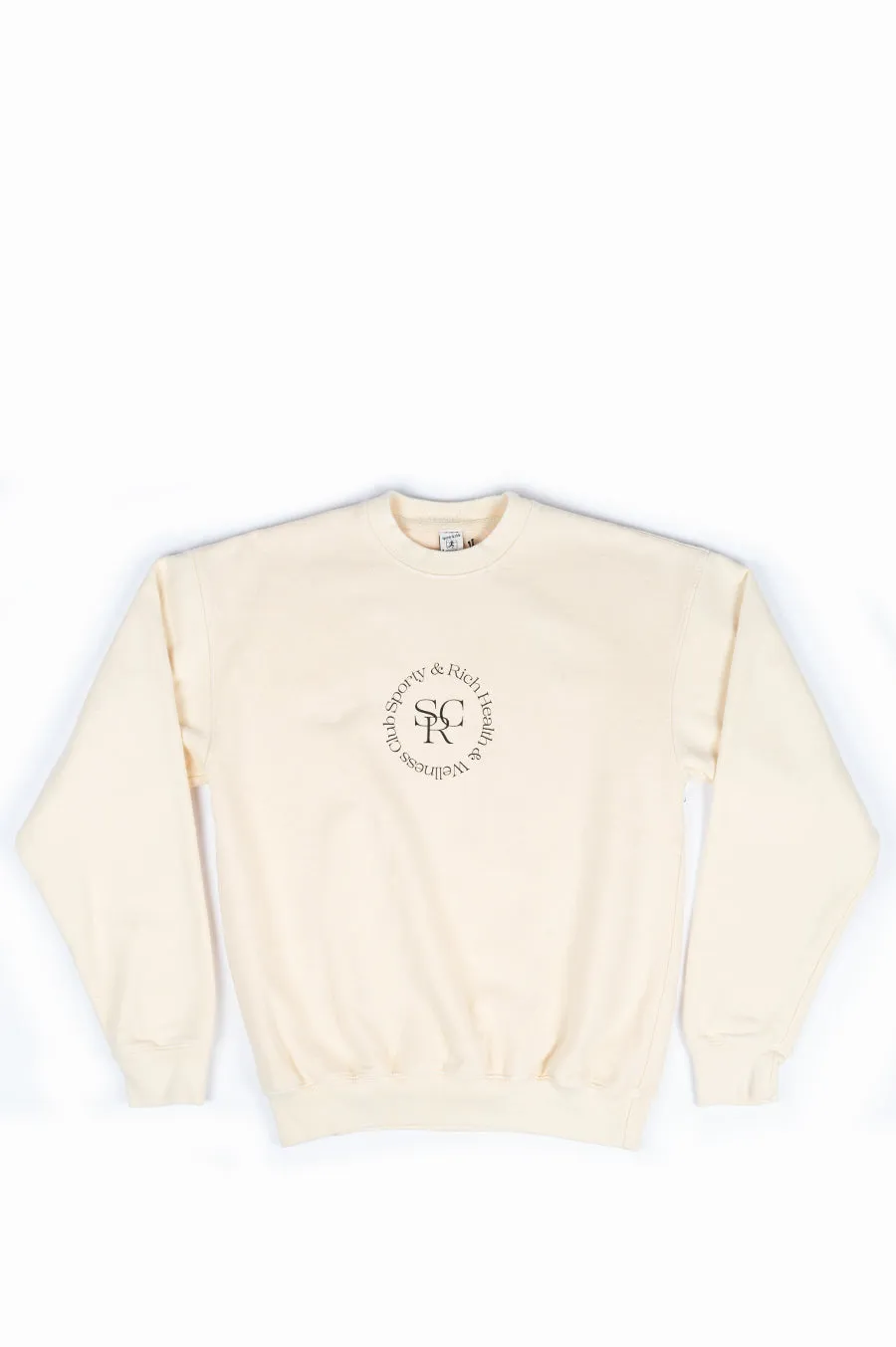 SPORTY AND RICH SRHWC CREWNECK BEIGE
