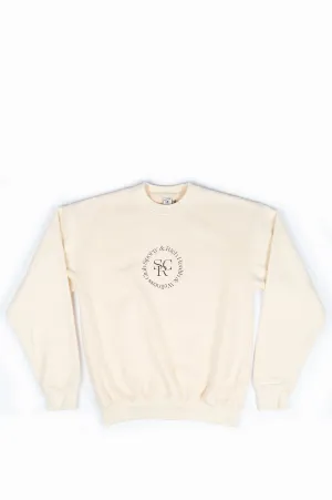 SPORTY AND RICH SRHWC CREWNECK BEIGE
