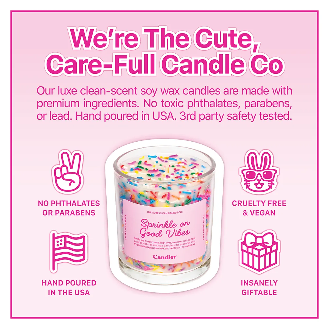 SPRINKLE ON GOOD VIBES CANDLE