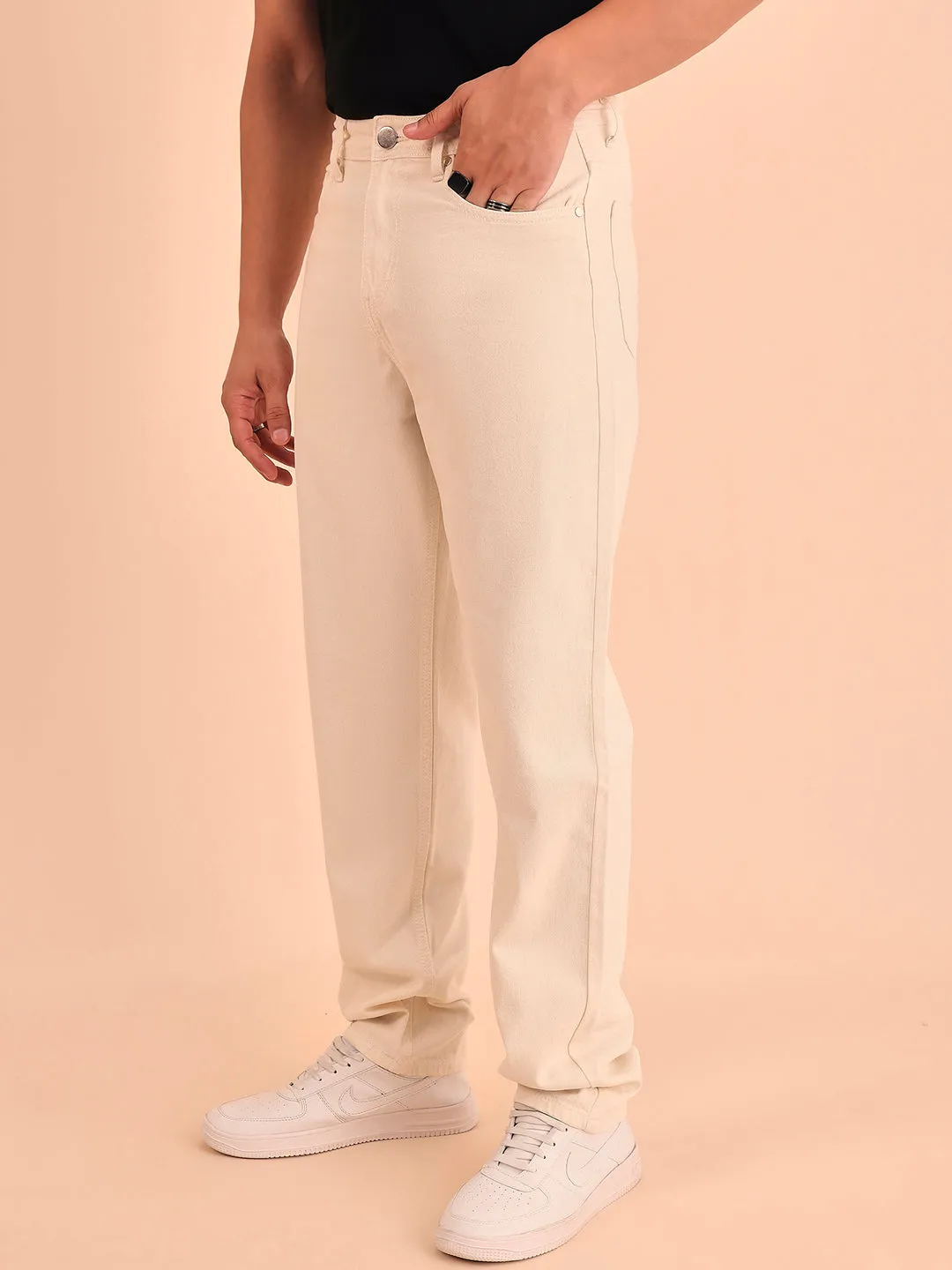 Style Quotient Men Relaxed Fit High Rise Cotton Jeans