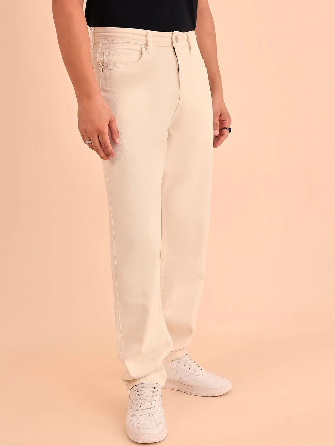 Style Quotient Men Relaxed Fit High Rise Cotton Jeans