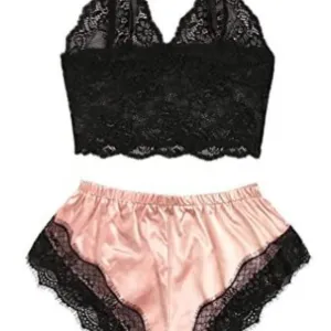 SweatyRocks Women's Lace Lingerie Pajama Set.