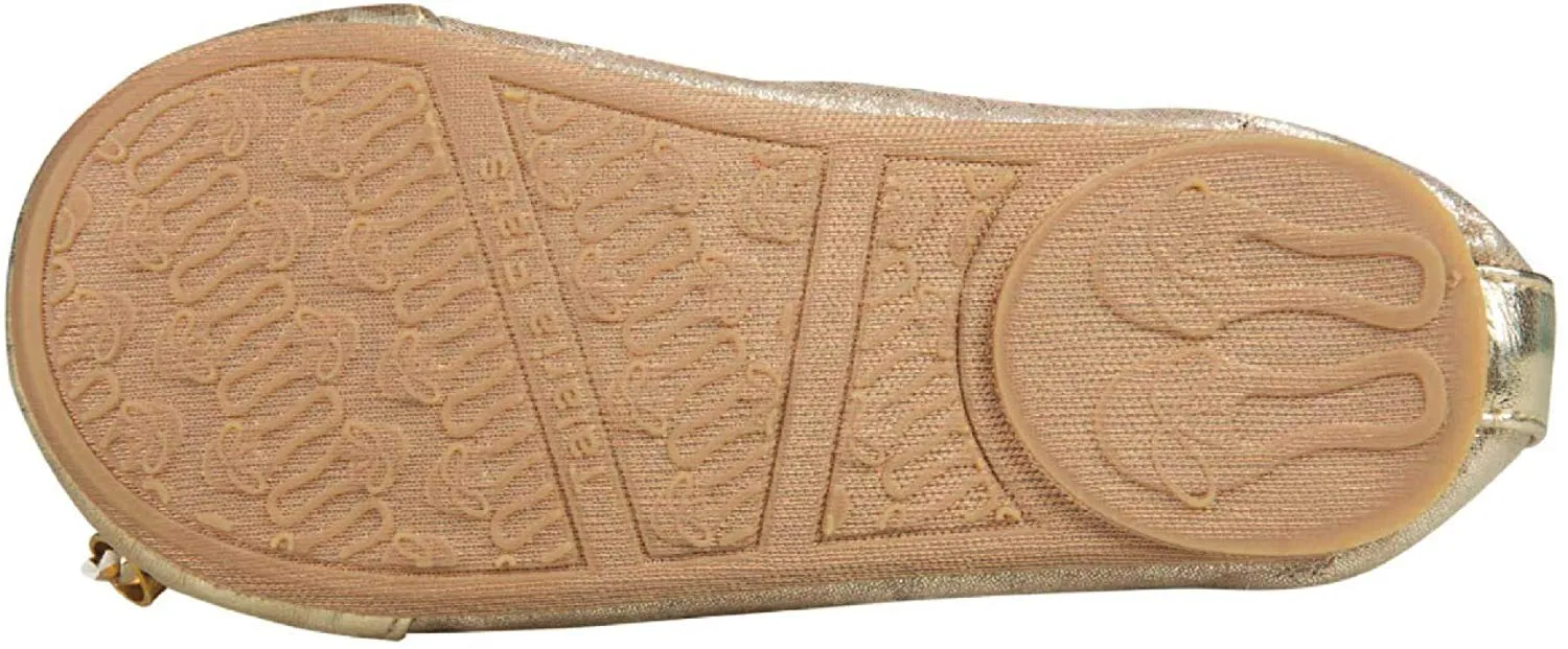 TALARIA Toddler Girl's Champagne Premium Littles Flats with Strap $37 NEW