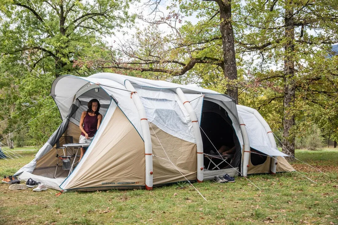 Tente gonflable de camping - Air Seconds 6.3 F&B - 6 Places - 3 Chambres