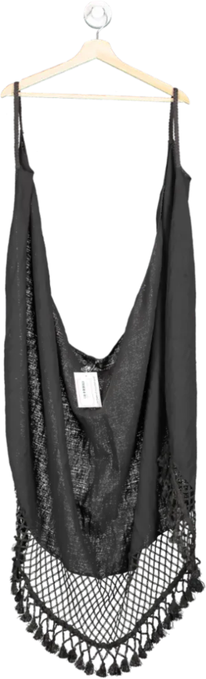 Thakila Black Boho Chic Dress S/M