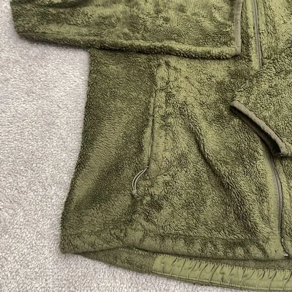 The North Face Osito Fleece Jacket Womens Medium GreenFull Zip Outdoor Hiking