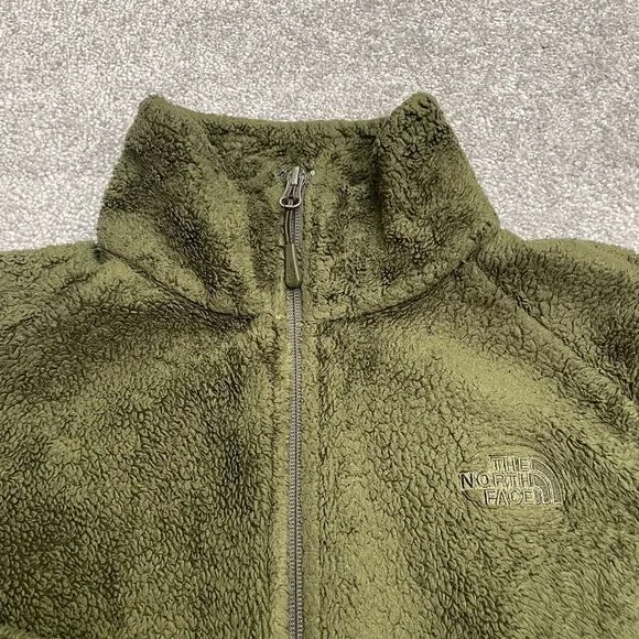 The North Face Osito Fleece Jacket Womens Medium GreenFull Zip Outdoor Hiking