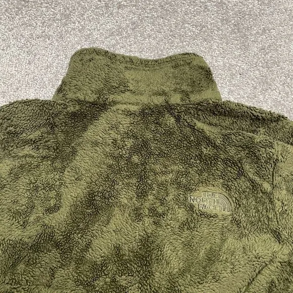 The North Face Osito Fleece Jacket Womens Medium GreenFull Zip Outdoor Hiking