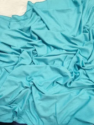 Thin Stripe Jersey - Turquoise