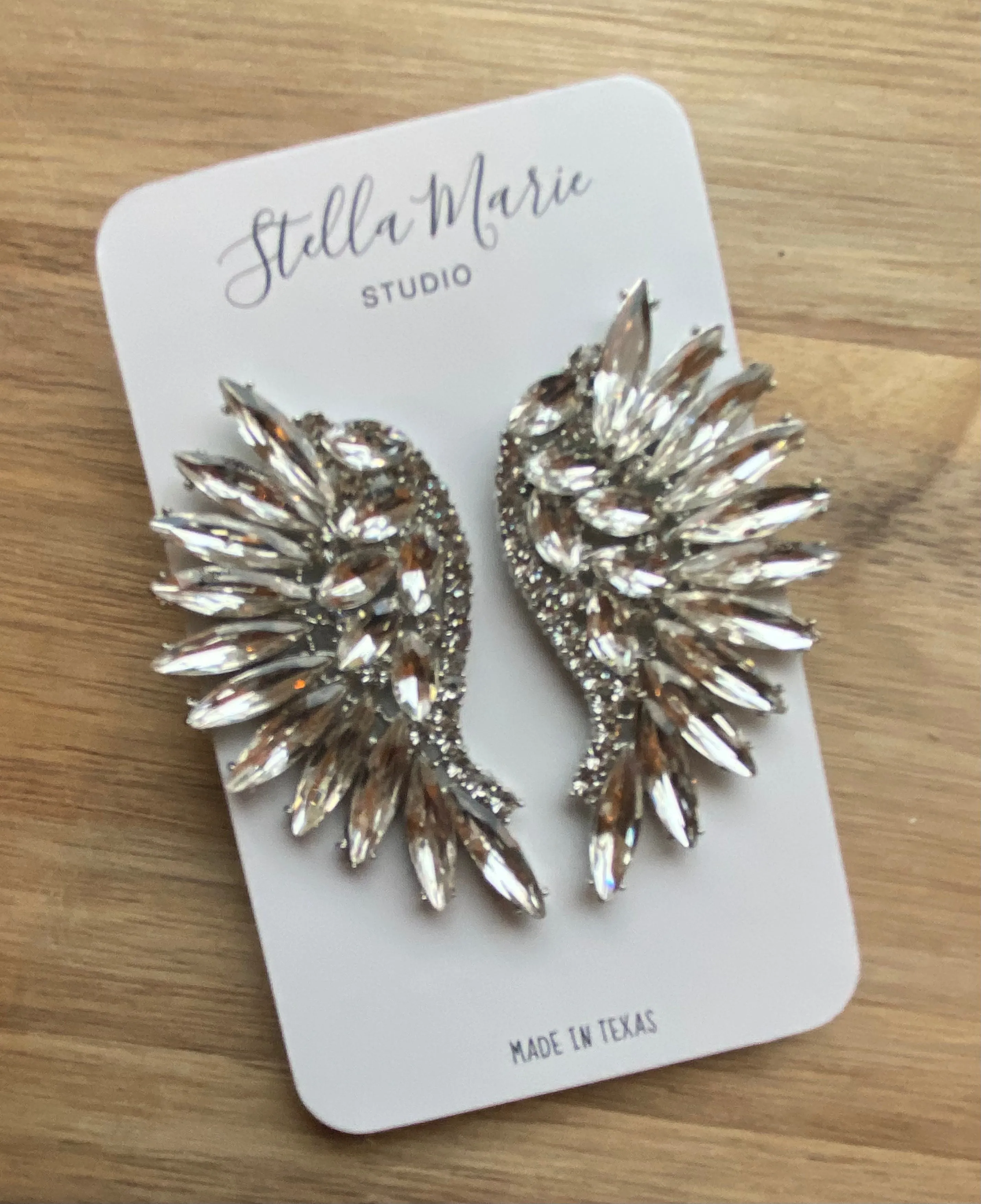Two Colors: Jeweled Swan Crystal Drops