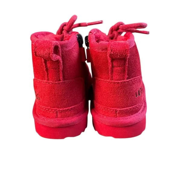 UGG NEW Unisex Neumel II Boots Toddler Size 8 Chukka Boot Red