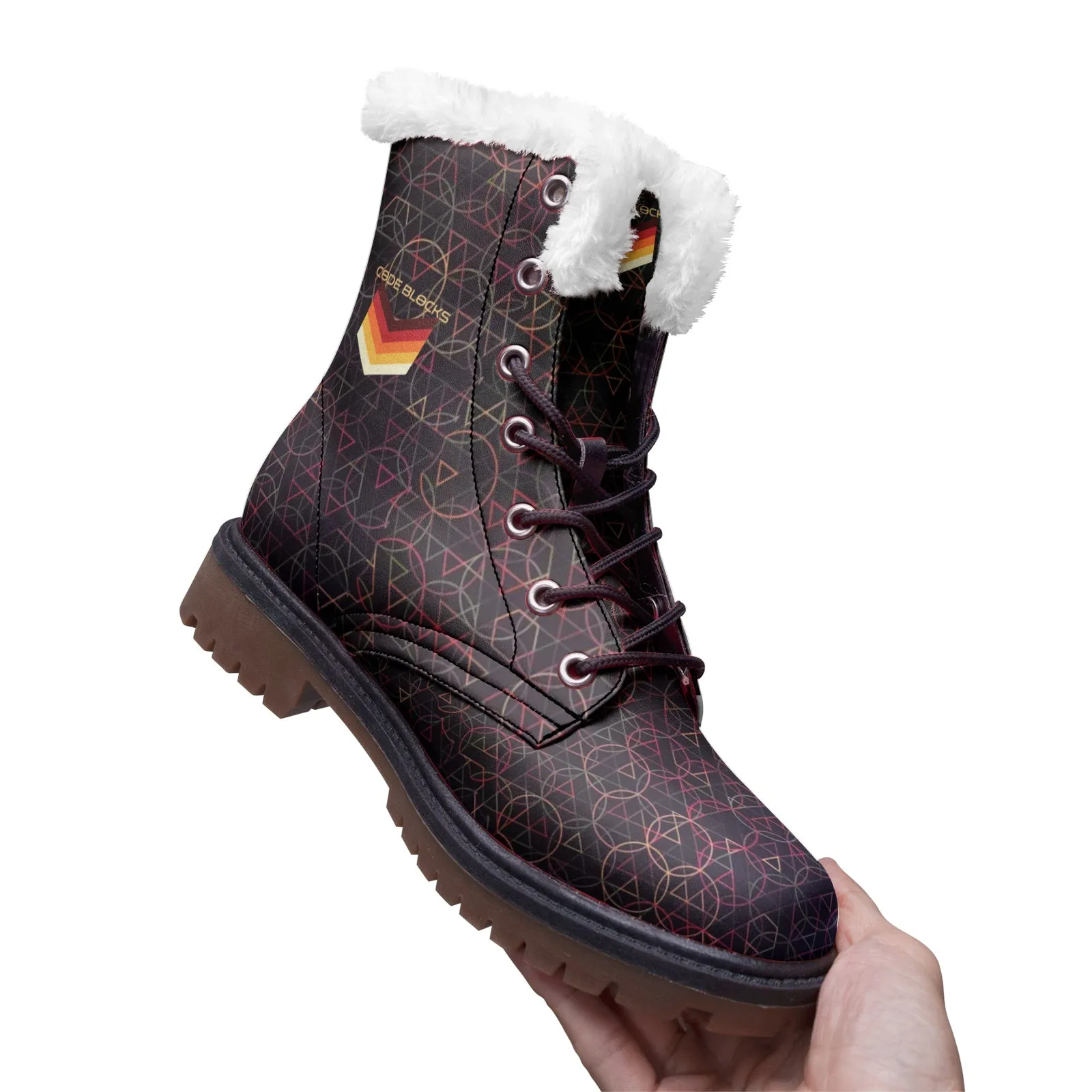 Unisex Lace Up Winter Boots Fashion Comfort Chukka Boots