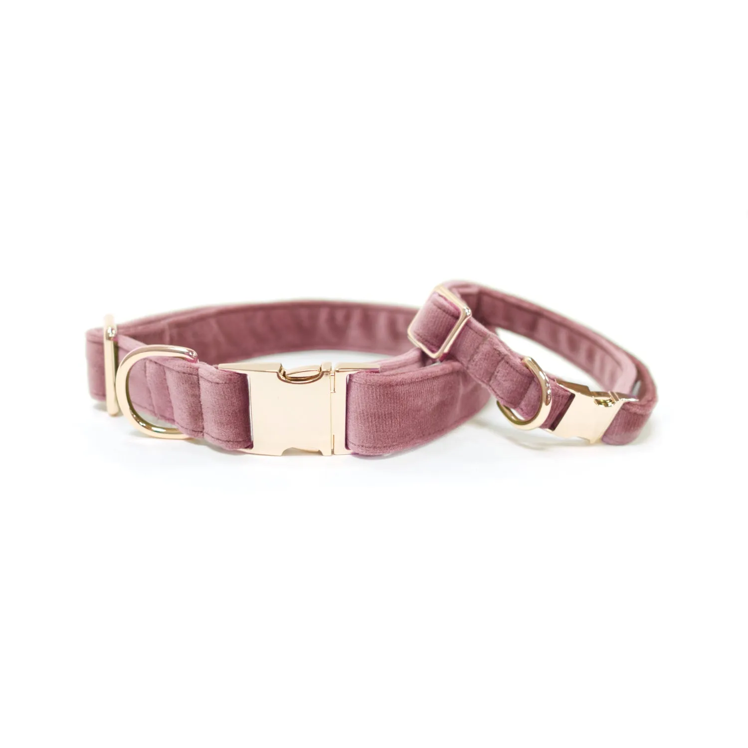 Velvet Rose Blossom Classic Dog Collar   Bow Tie