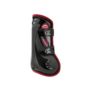 Veredus Olympus Vento Tendon Boot - Horse Front Leg - Black with Bordeaux Edging