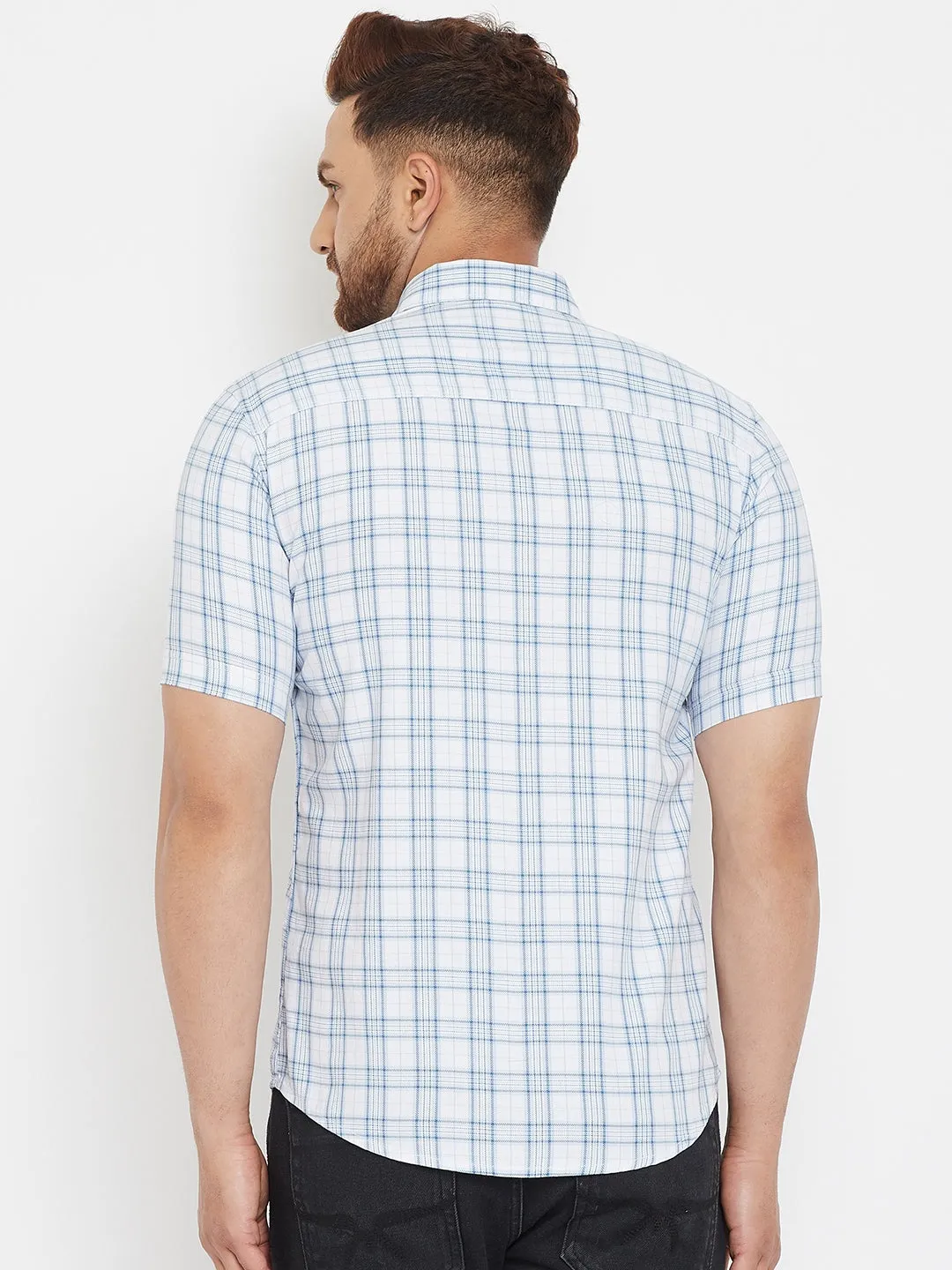 White Checked Shirt