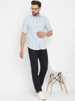 White Checked Shirt