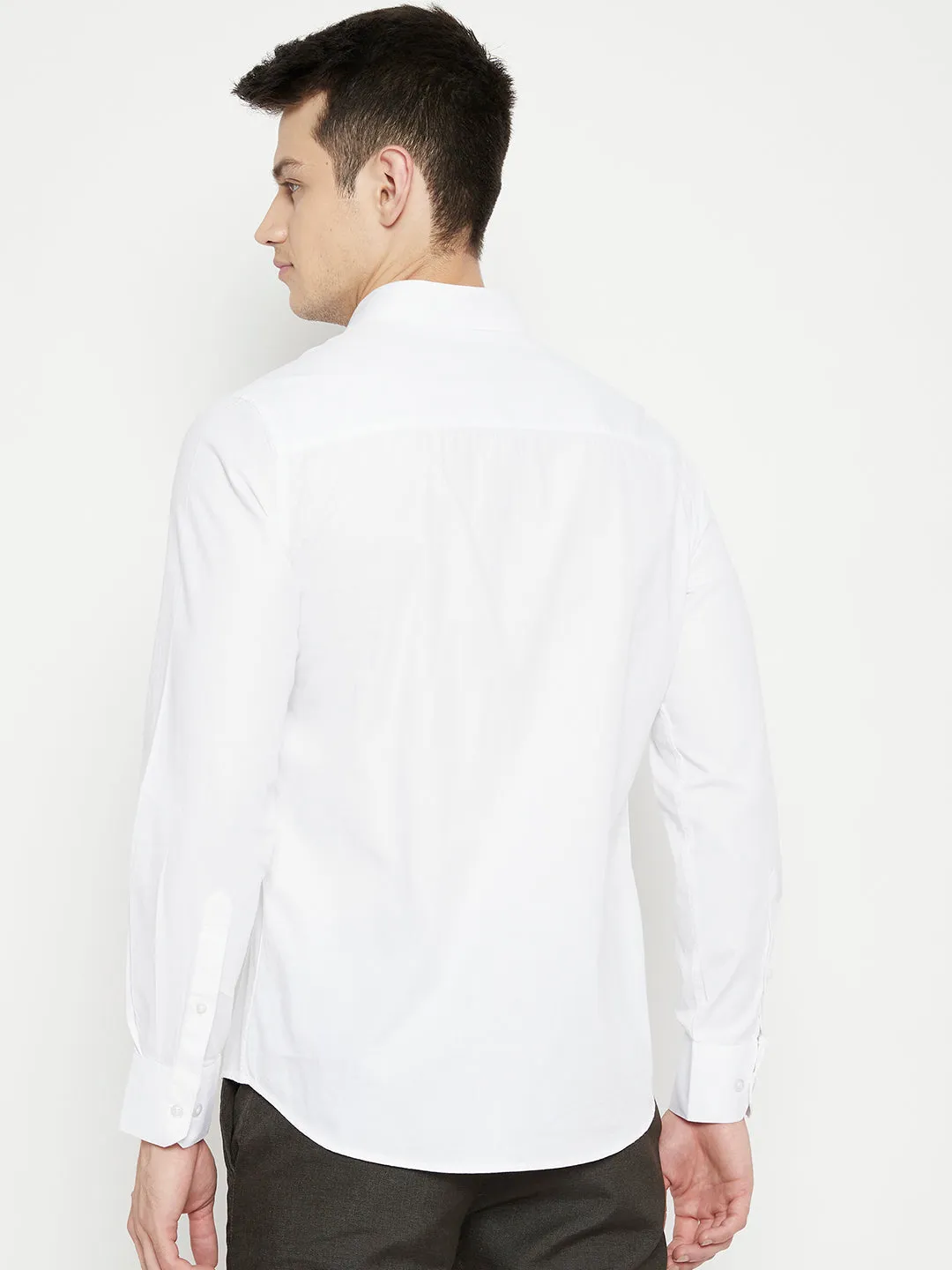 White Solid Shirt