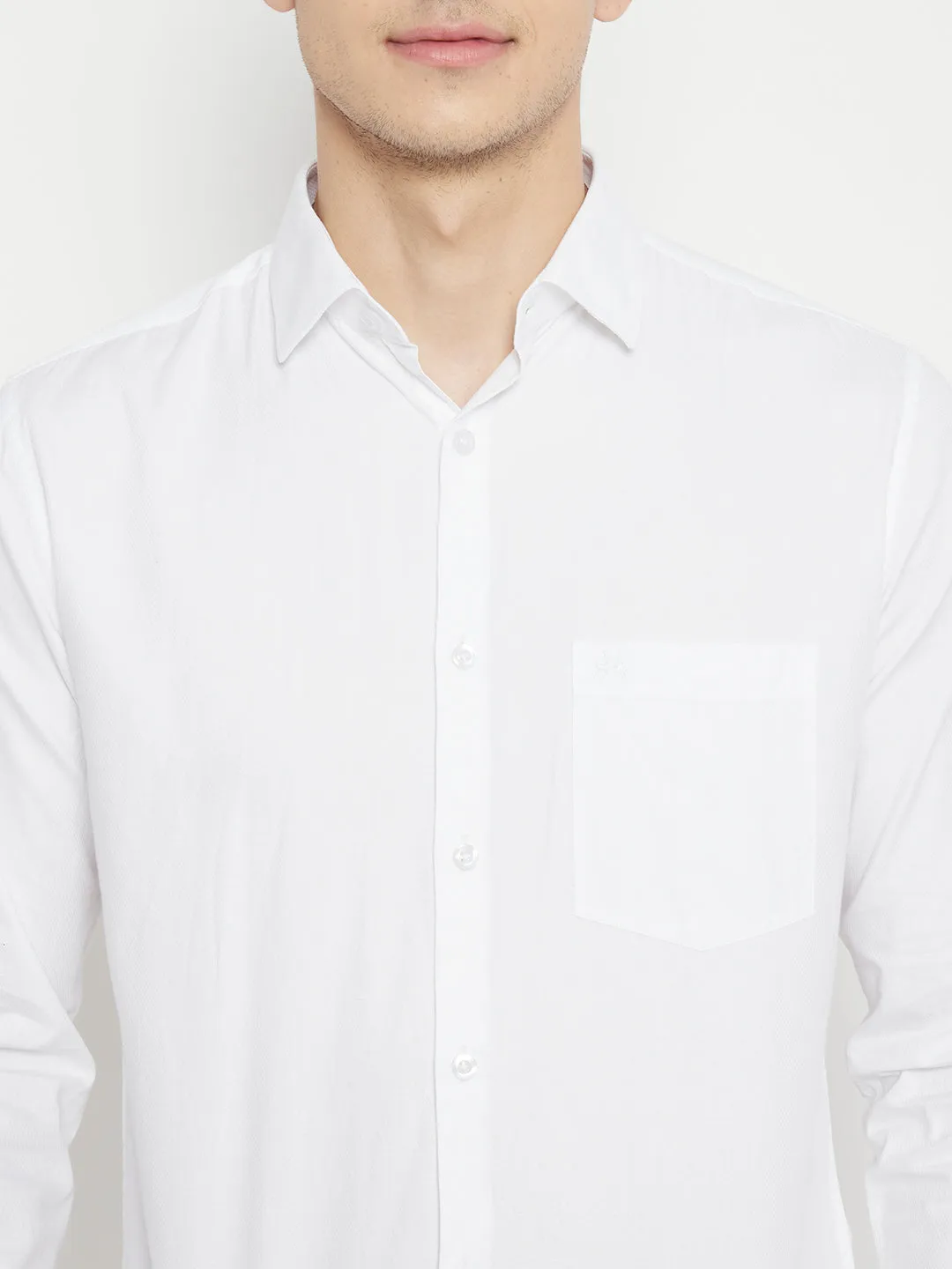 White Solid Shirt
