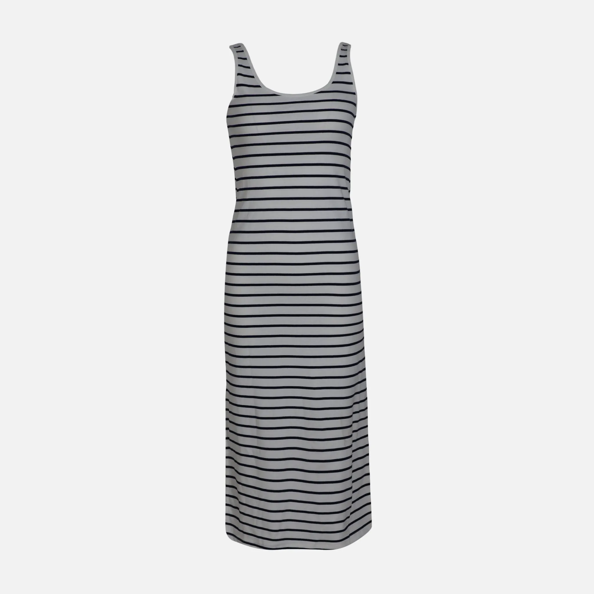 WOMEN SLEEVE LESS LONG RIB DRESS