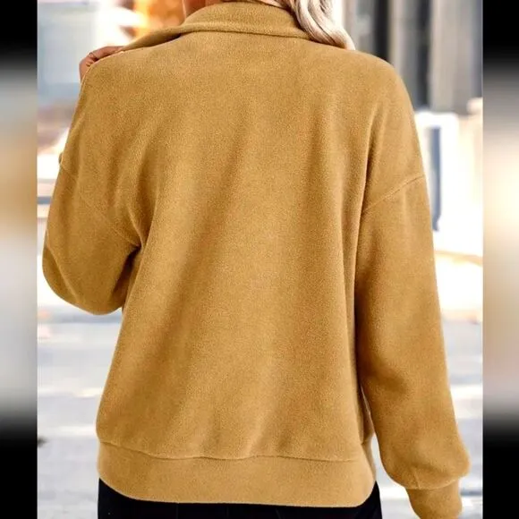 Women's Camel warm lightweight jacket sz X-large