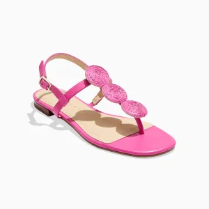 Worth Raffia Flat Sandal