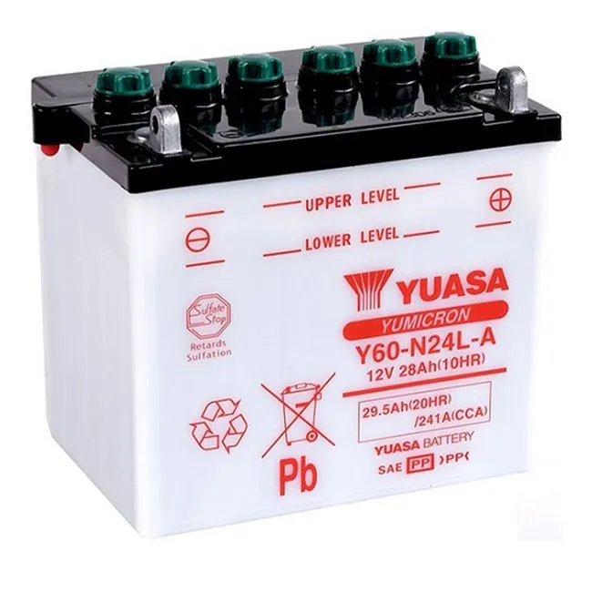 Y60-N24L-A DG Battery with acid pack Yuasa (Y60N24LAPK)