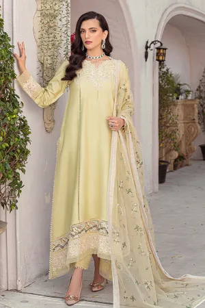 YOUNG WHEAT MLE22-05 | Mushq Eid Pret Drop 2 | 3Pc Cotton Net Suit